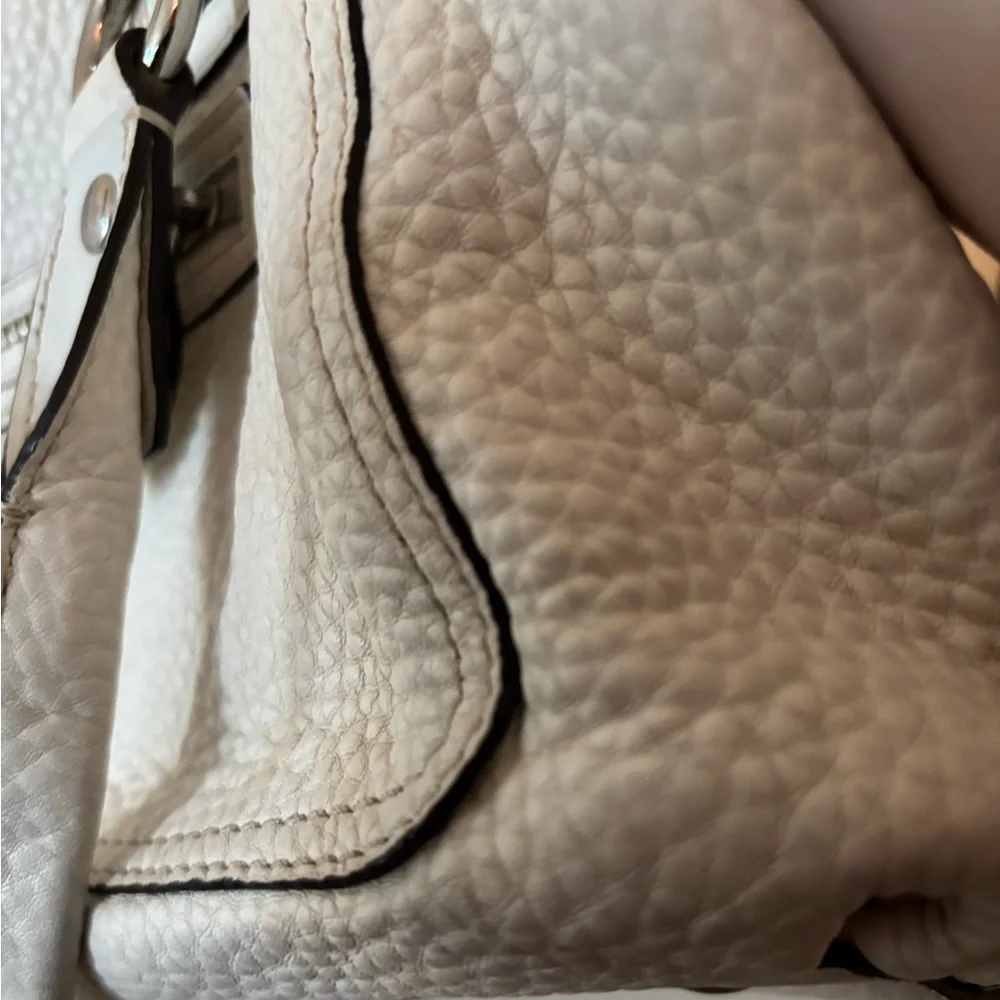 Coach Penelope Satchel/Shoulder Bag~Cream/Bone White Pebbled Leather SEE PHOTOS - Picture 8 of 16